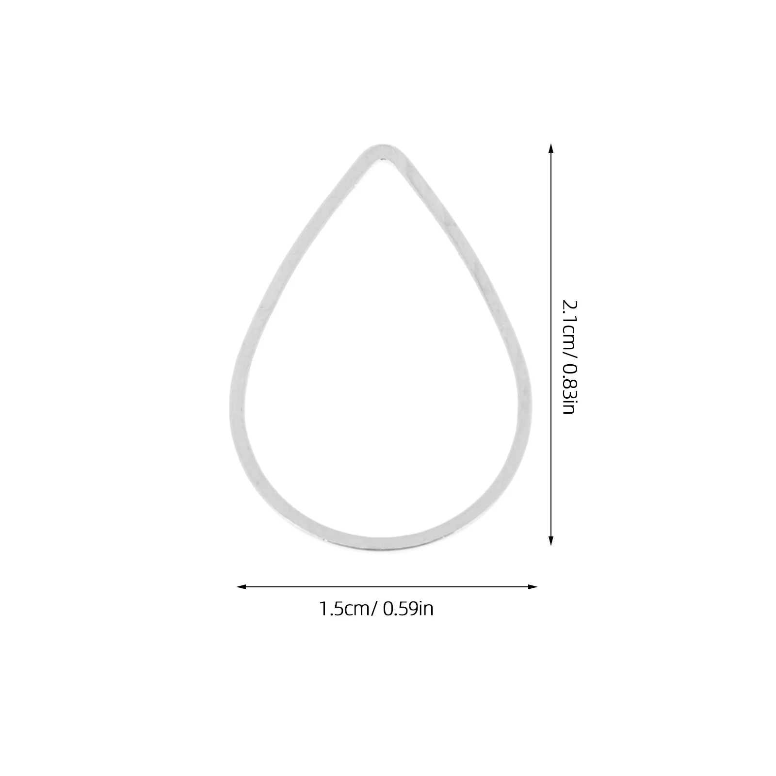 30 шт., соединительные кольца в форме капли воды, серьги, подвески, принадлежности для изготовления ювелирных изделий, ожерелье, подвески, аксессуары для рукоделия «сделай сам»