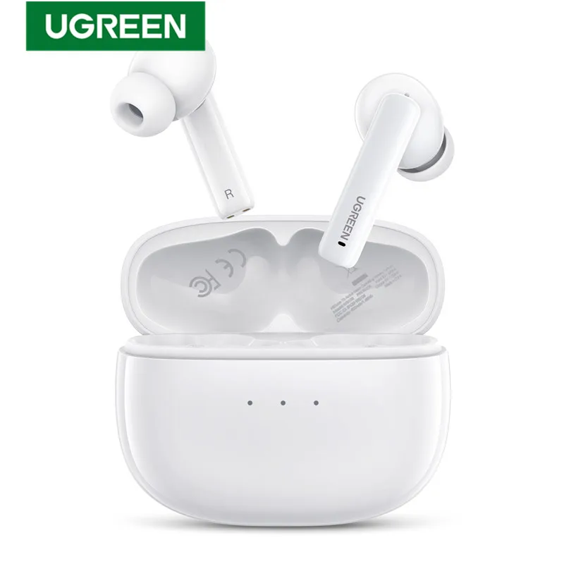 UGREEN HiTune T3 ANC Wireless TWS Bluetooth 5.2 Earphones Headset Active Noise Cancellation, in-Ear Mics Handfree Phone Earbuds