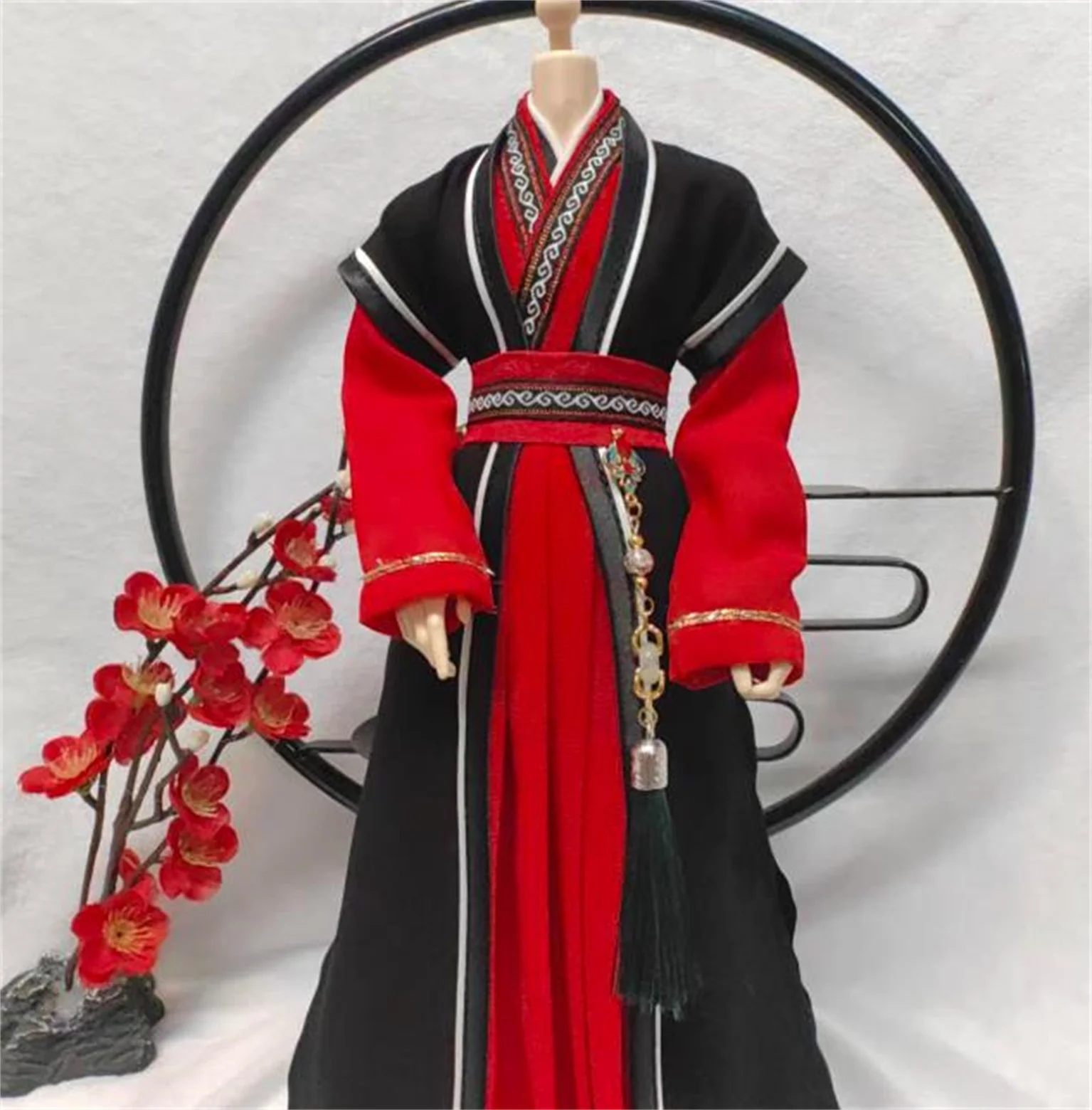 1/6 الرجال Hanfu الصينية القديمة دعوى Hanfu فستان رجل الملابس الزي/قميص معطف نموذج ل 12 بوصة عمل الشكل الجسم اللعب