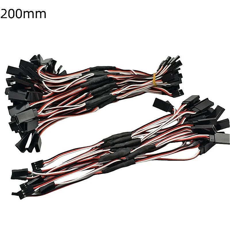 

10pcs/lot 100mm 150mm 200mm 300mm 500mm RC Servo Extension Cord Cable Wire Lead JR For Rc Helicopter Rc Drone