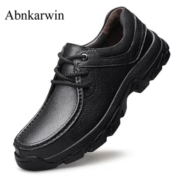 Plus Big Size 49 50 51 Genuine Leather Casual Mens Shoes Cow Leather Original Outdoor Work Office Spring Summer Autumn Winter