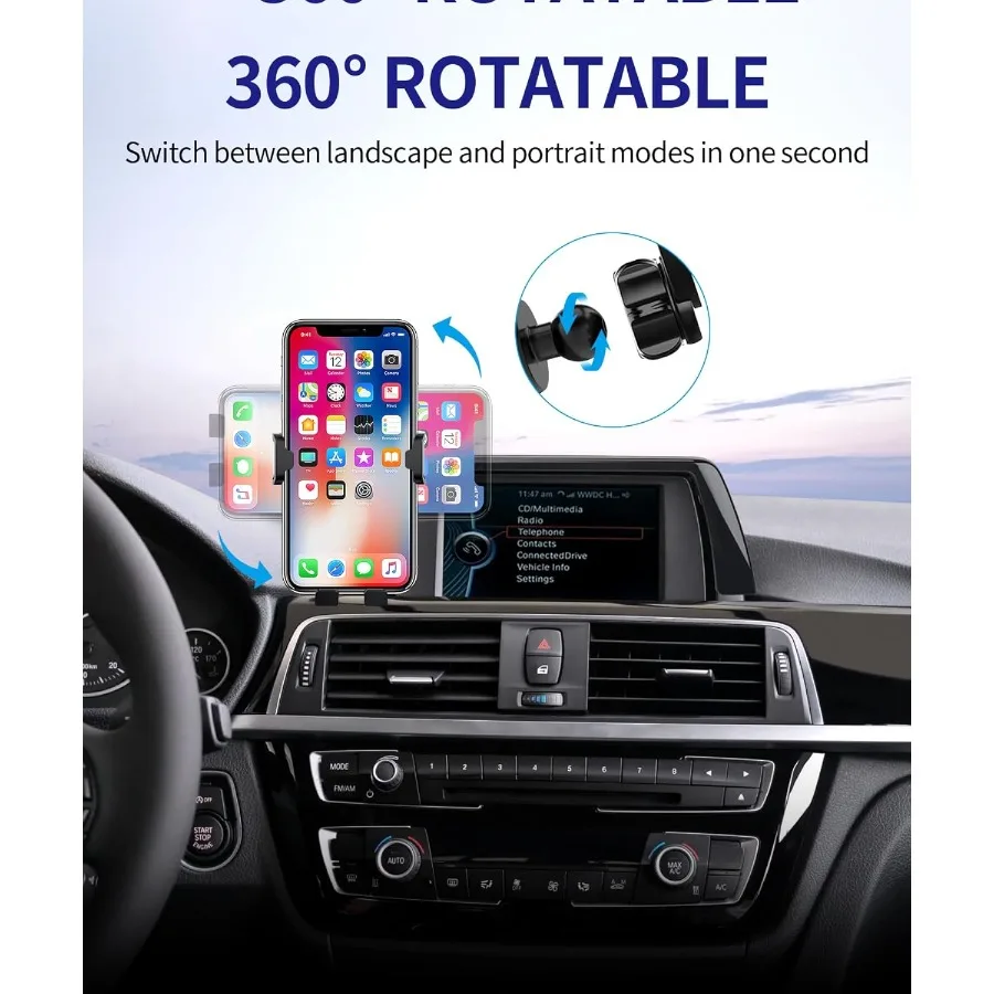 حامل هاتف السيارة لسيارات BMW 3 Series 20122018 2 Series 4 Series 20142018 مع دوران 360 وشاشة 6.5 بوصة مشبك ثابت Universa