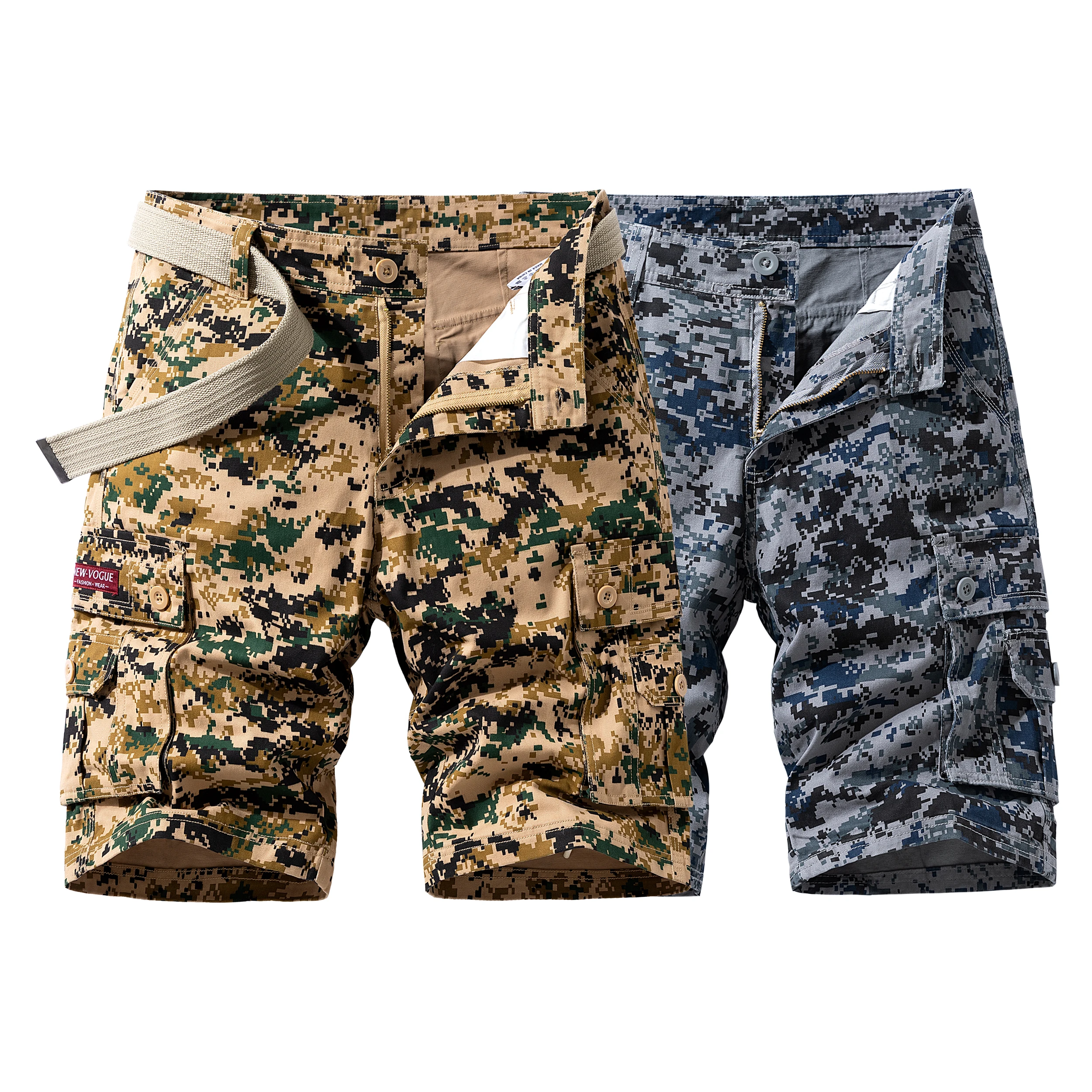 Digital Camouflage Cargo Shorts Men Multi Pocket Outdoor Military Tactical Short Pants 966
