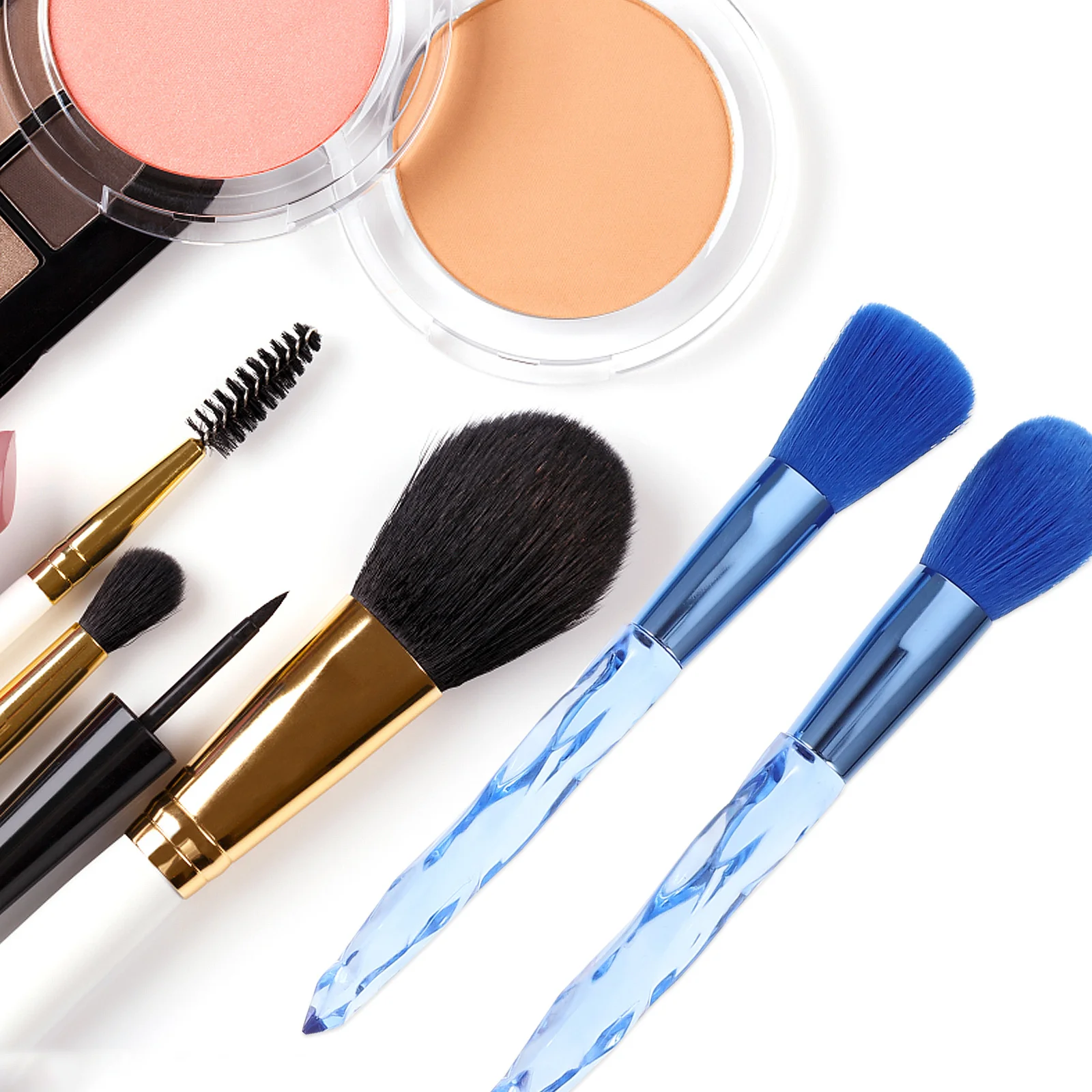 Ensemble de pinceaux de maquillage pour le visage, outils de beauté, cosmétiques professionnels, sans perte, brosse de fond de teint Durable, Portable, 10 pièces