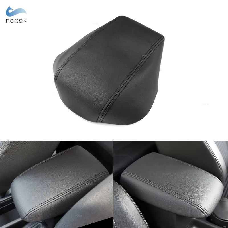 Microfiber Leather Car Interior Center Console Lid Armrest Box Cover Protective Trim For Ford Focus 2015 2016 2017 2018