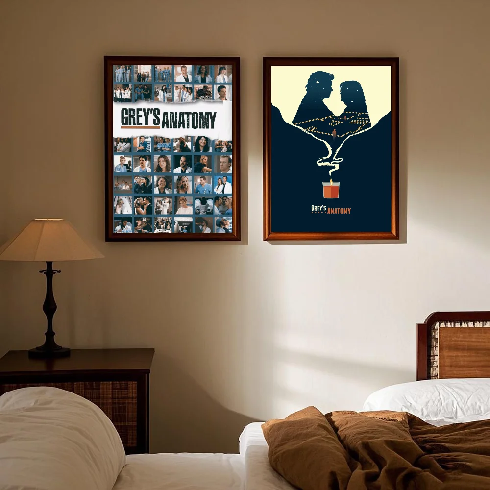 ملصق تلفزيوني من Grays Anatomy عالي الدقة على الحائط اللاصق المقاوم للماء وغرفة المعيشة المنزلية وغرفة النوم والديكور الجمالي