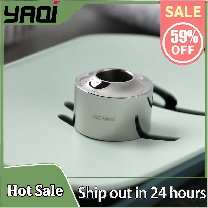 

YAQI Inkwell Stainless Steel Mens Shaving Razor Holder,Compact, Lightweight 86g Portable for Travel, Durable Men's Grooming tool