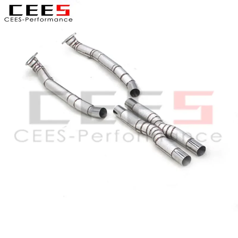 CEES  Exhaust Downpipe X Pipe Exhaust For Ferrari California 4.3L 2009-2014 High Performance Exhaust Pipes