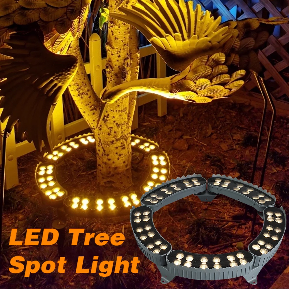 

85 В-265 В светодиодный светильник для обнимания деревьев, 4 шт., уличный водонепроницаемый IP65, газон, сад, парк, двор, прожекторы, ночной декоративный светильник