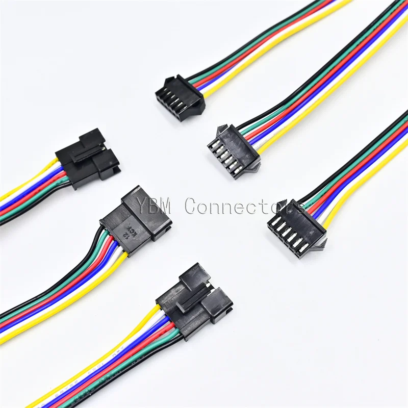 2pin 3pin 4pin 5pin 6Pin led connector Male/female JST SM 2 3 4 5 6Pin Plug Connector Wire cable for led strip light Lamp Driver