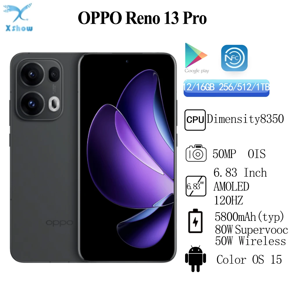 OPPO Reno 13 Pro China Version Dimensity 8350 Octa Core 6.83