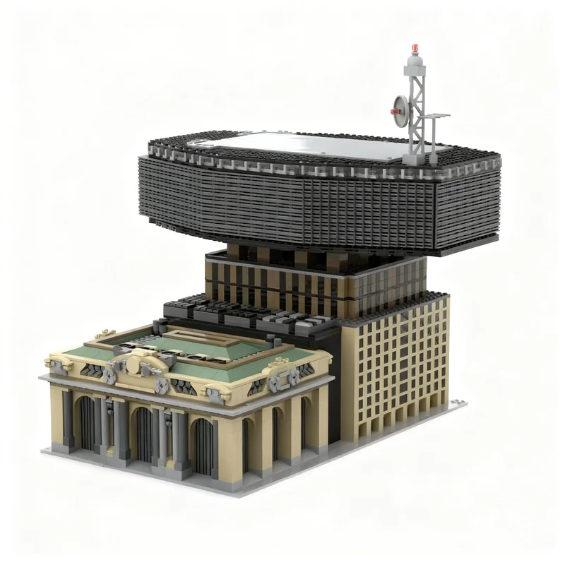 5408pcs MOC Grand Central Terminal Metlife Add On Modular Streetscape Model Building Blocks Architecture Toy Christmas Gifts