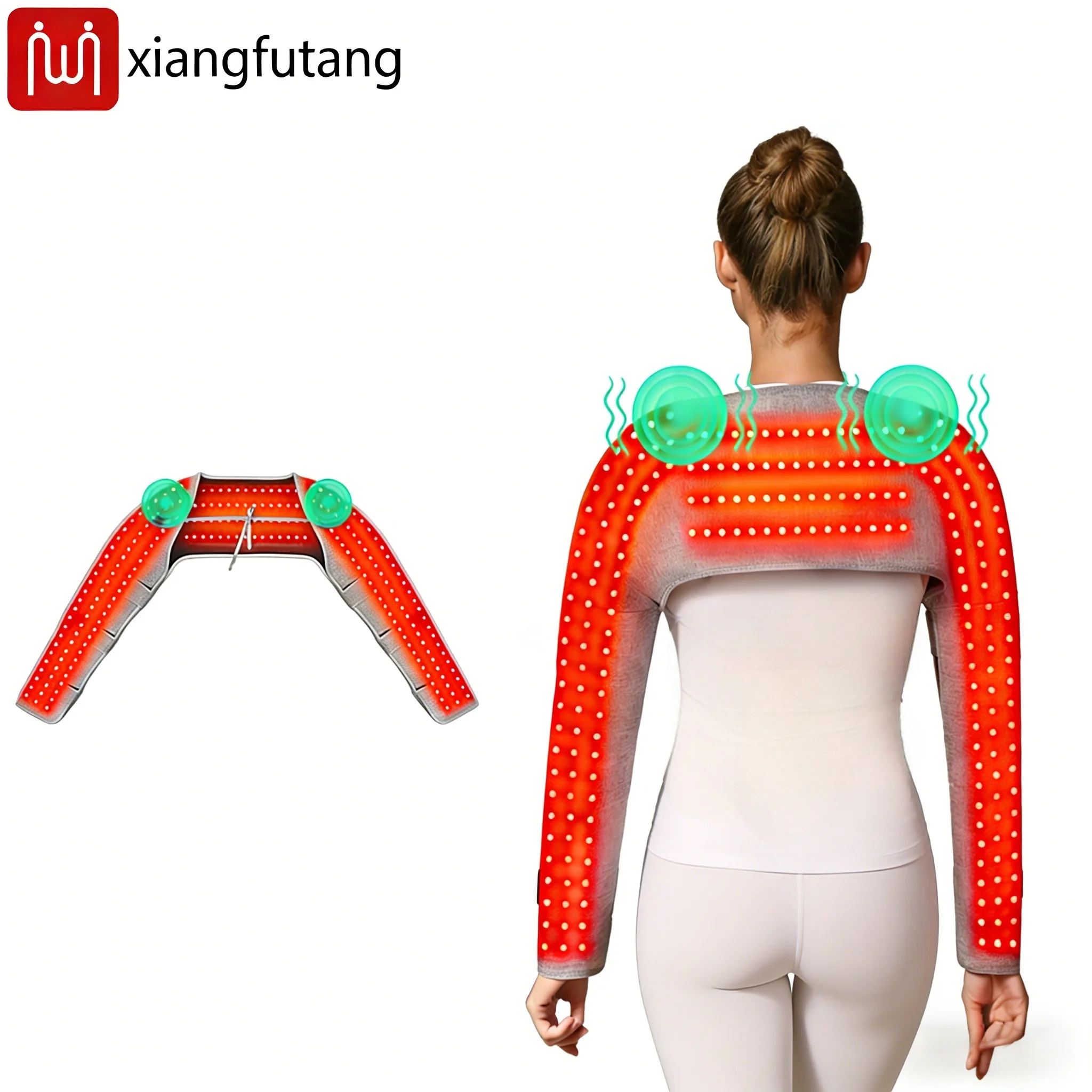 

Red Light Heating Double-Shoulder and Arm Wrap Shoulder Neck Arm Pain Relief Warmth Massage Arthritis Frozen Shoulder Relief