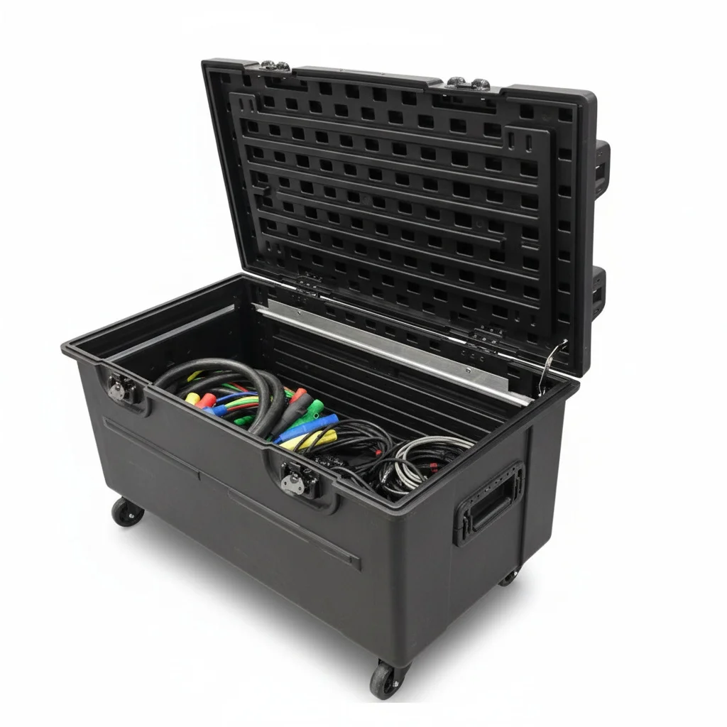 

ATA Road Case, PE Plastic 1050*520*520mm Cable Trunk, Flight Case with Wheels, Utility Road Trunk, Tool Package Case