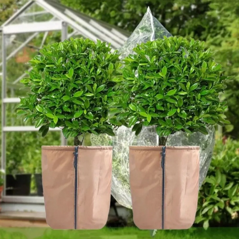 

Изоляционный чехол для растений из ткани Оксфорд, дышащий, сохраняющий тепло, термозащитный чехол для горшка, морозостойкий, устойчивый к разрыву