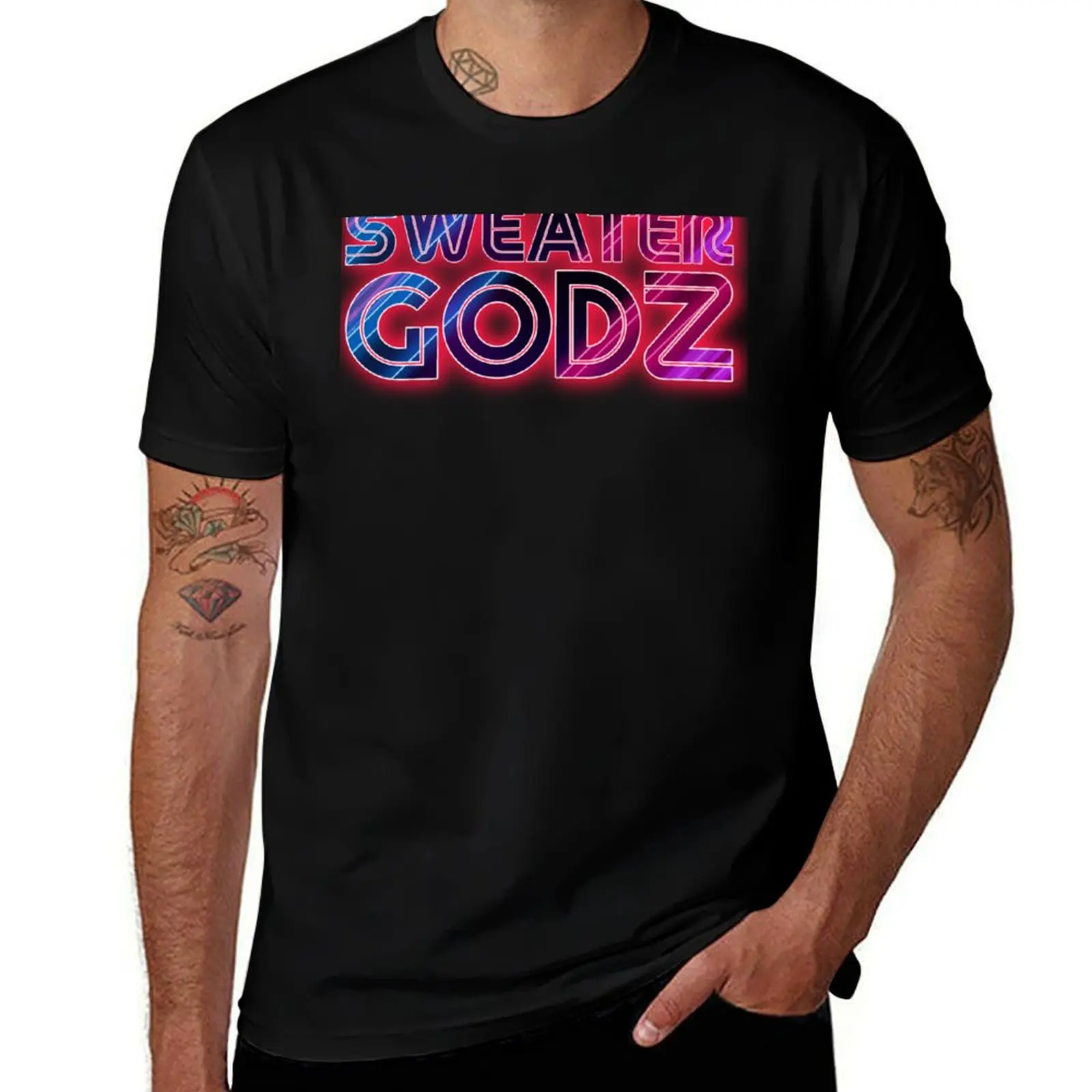 

graphic t man graphic man Sweater t shirt disco T-Shirt shirt Godz