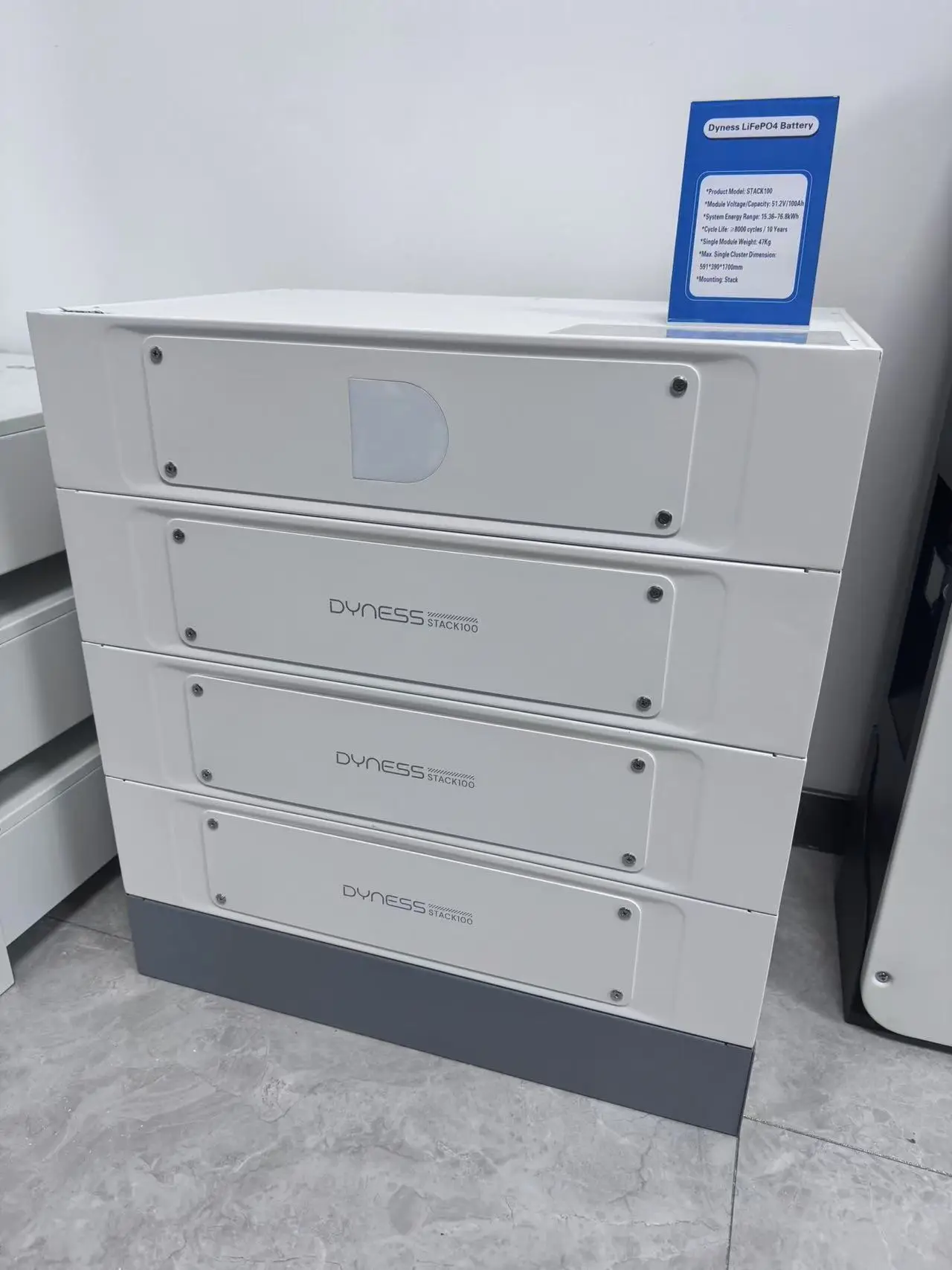 بطارية TLF Dyness Stack100 LiFePO4 51.2V 100Ah HV نوع المكدس لتخزين الطاقة المنزلية/الصناعية 15kWh 20kWh 30kWh 75kWh 150kWh