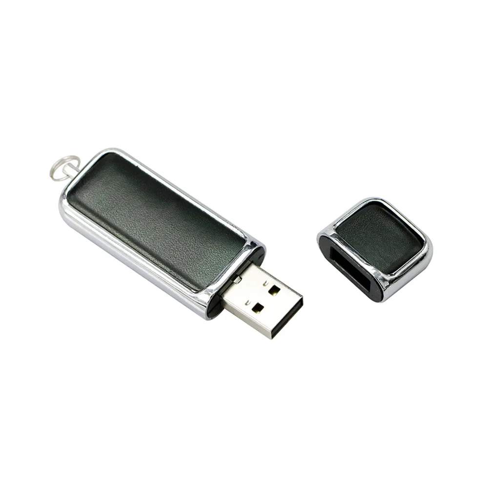 ذاكرة محمولة USB2.0 معدنية من الجلد بشعار مخصص مجاني جديد لعام 2023 ، ذاكرة 2 جيجابايت 4 جيجابايت 8 جيجابايت 16 جيجابايت 32 جيجابايت 64 جيجابايت
