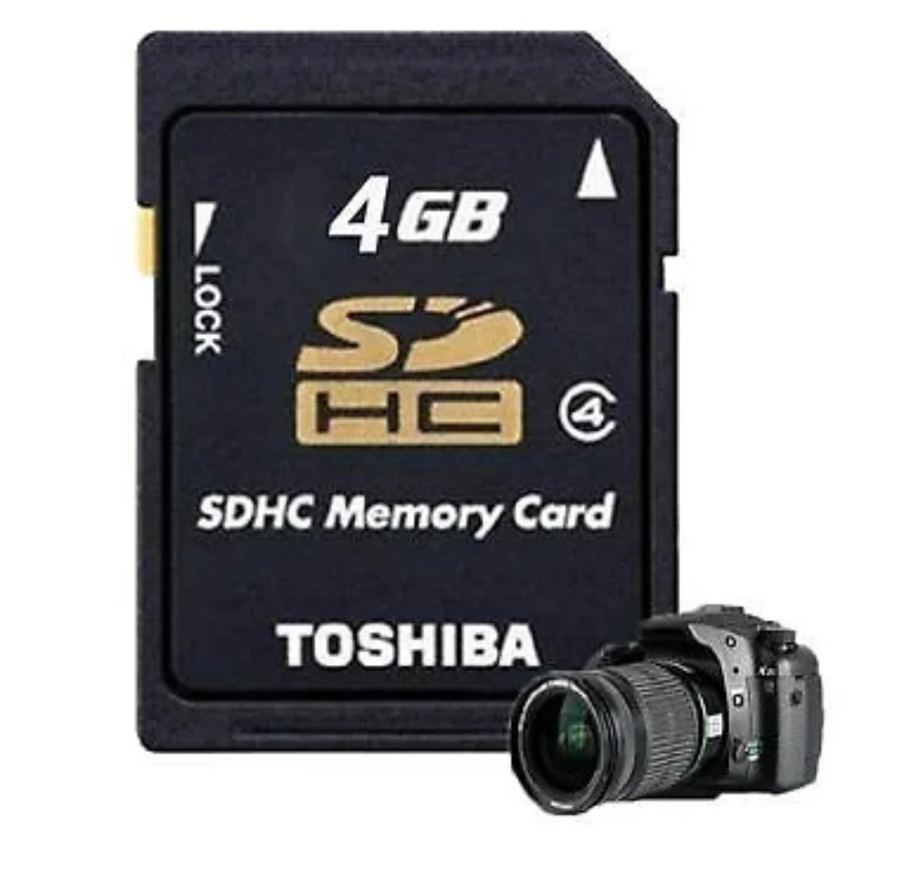 5-10PCS/Toshiba 4GB SD Card SDHC Class 4 Flash Memory Card C4 P-SDHC4G4 Genuine High Speed Memory SD For Digital Cameras