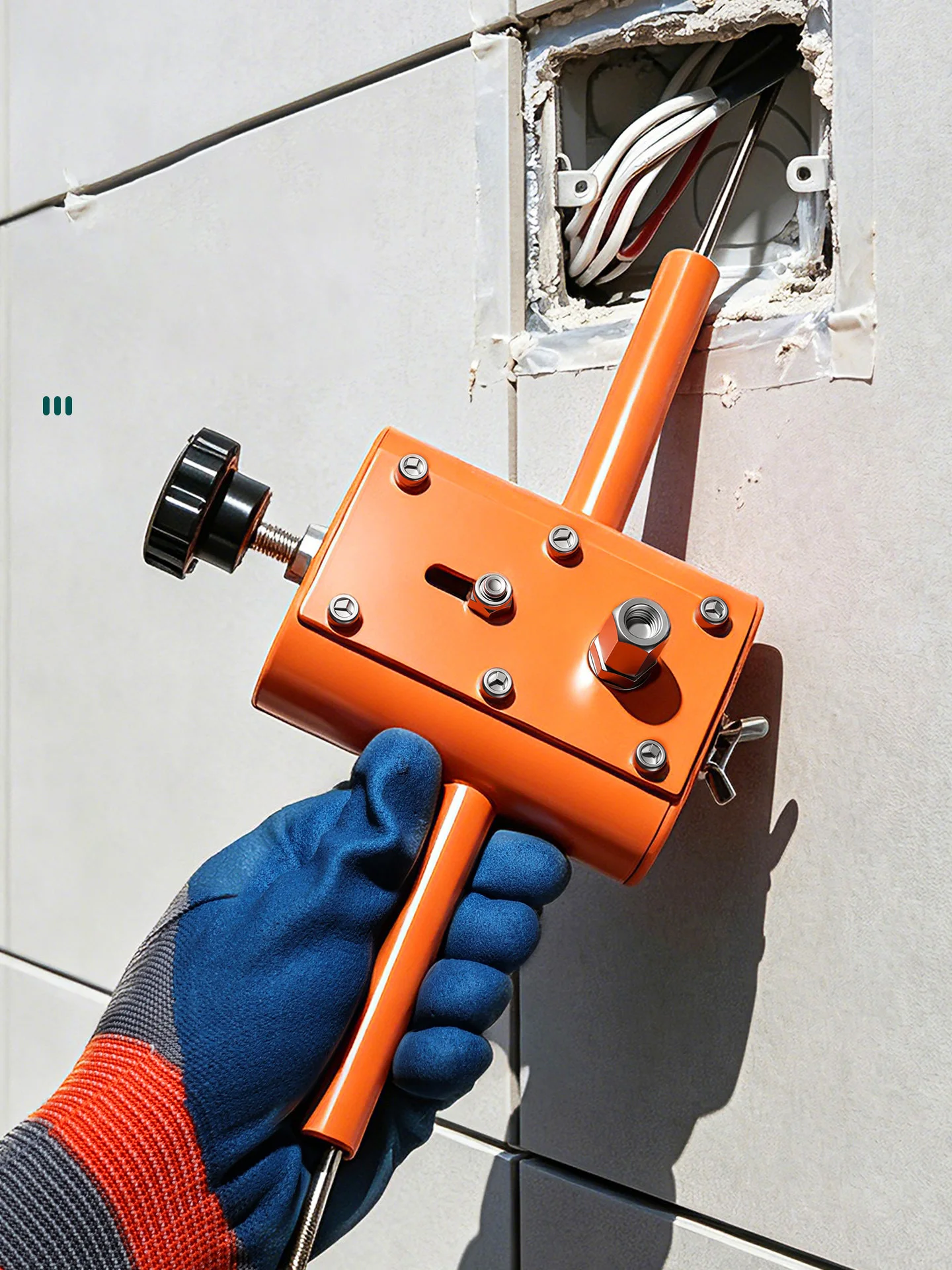 Semi Automatic Wall Wiring Machine Portable Anti-Jamming Cable Threading Tool Electric Drill Conduit Pipe Construction Tool image 4