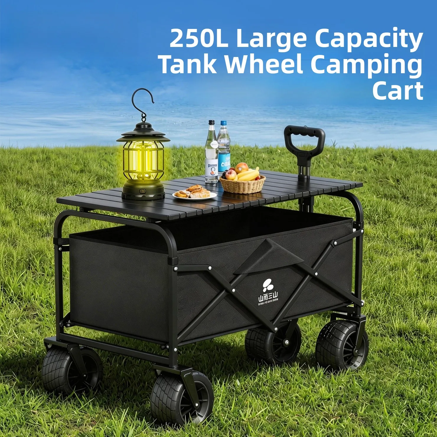 outdoor-camping-trailers-hand-pulled-simple-design-portable-shopping-cart-foldable-campground-trailer-up-tent-handcart