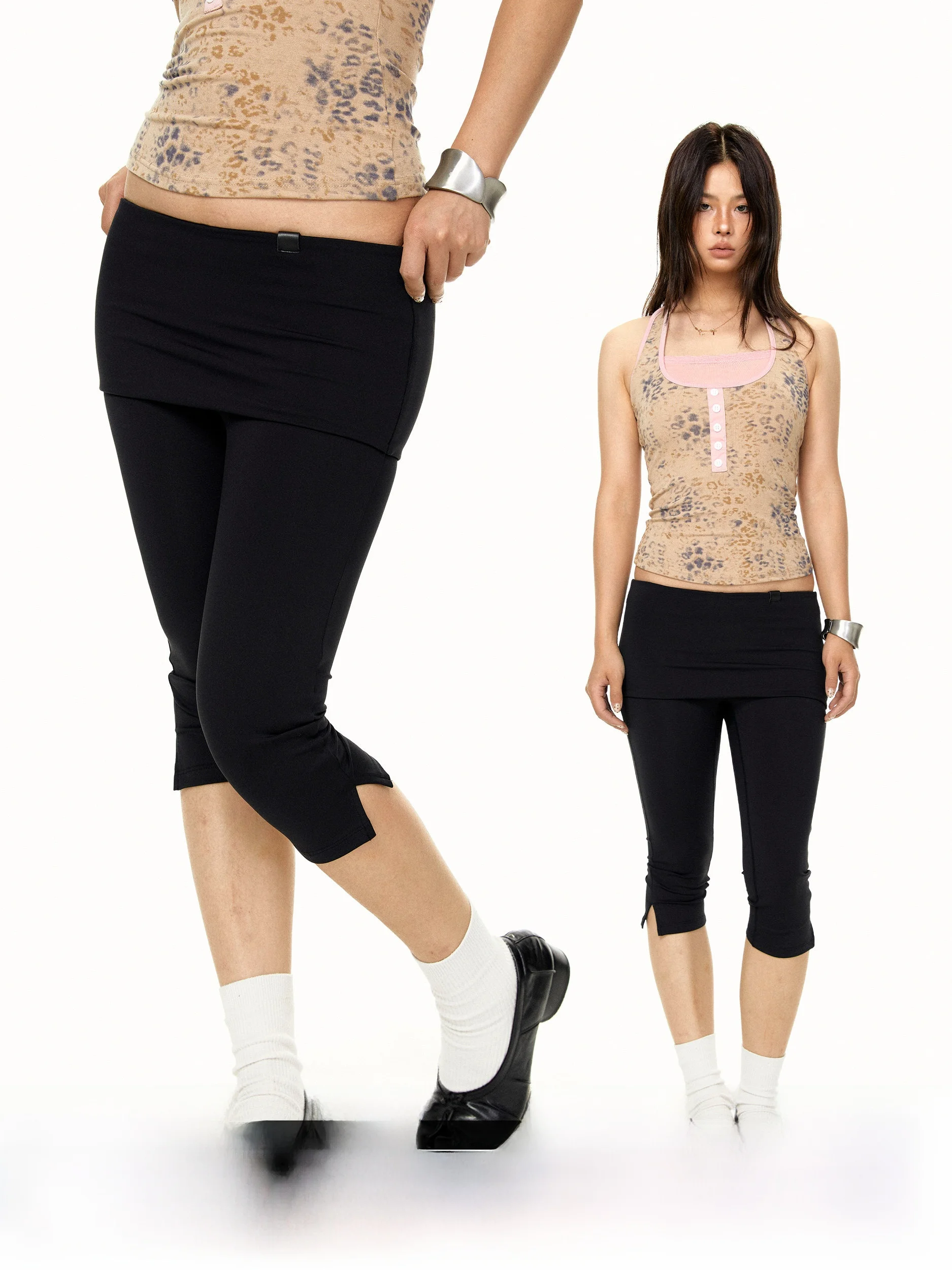 Slim Fit Capri Pants Yoga Fitness Breathable Elastic Casual Pants Women's Elastic Waistband Other 100% Material Ladies' Pants