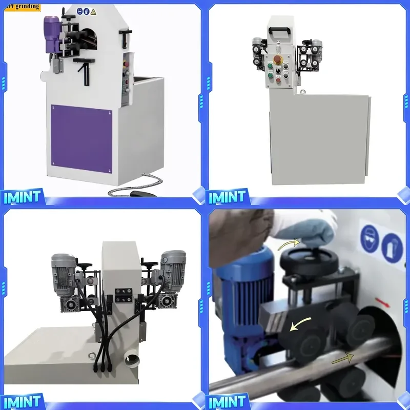 Semi-automatic Round Oval Tube Curved Pipe Grinder Polishing Machine for Stainless Steel