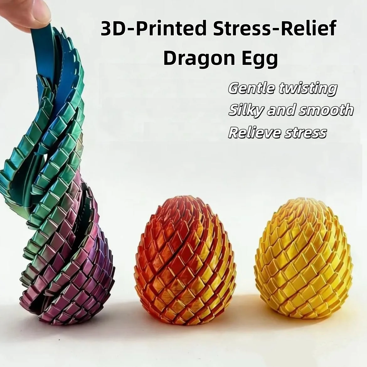3D printed dragon scale egg, a creatively designed stress-relief and relaxation tool, is an excellent choice for holiday gifts