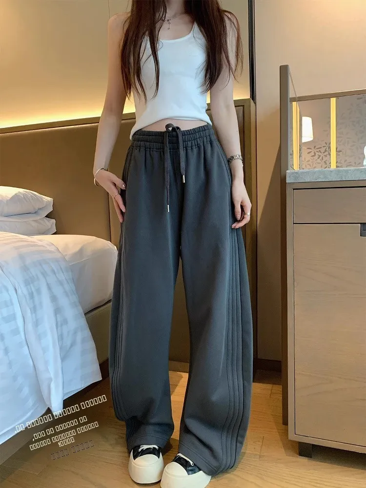 

Удобные спортивные брюки Moon с высокой талией, универсальные повседневные брюки для женщин среднего возраста, другие материалы, 00% [материал]