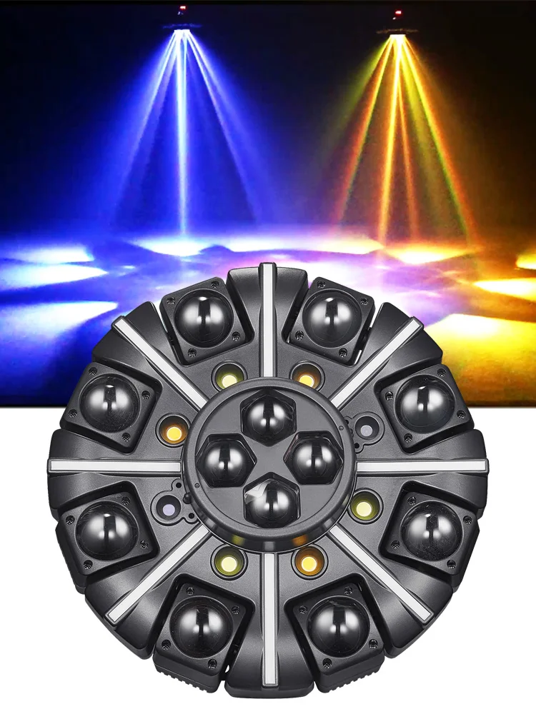 Professionelles 150W 8-Arm Beam Moving Head Licht, 4IN1 RGBW LED Bühneneffektlicht, DMX512 Sound-Aktiv & Auto-Modus DJ Disco Party Beleuchtung für Club Konzert KTV Nachtclub Hochzeit Bar Show
