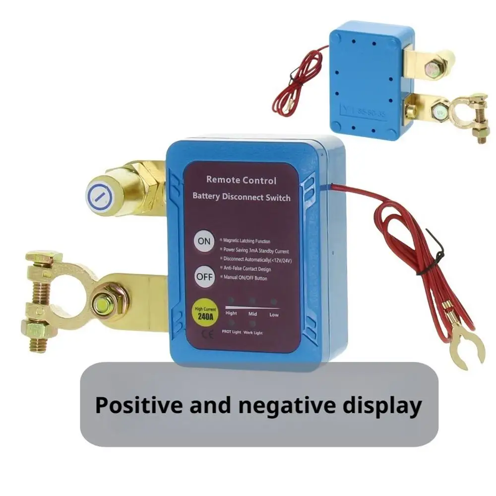 12V Car Battery Remote Disconnect Switch Power Cut Off Anti Leak Protection