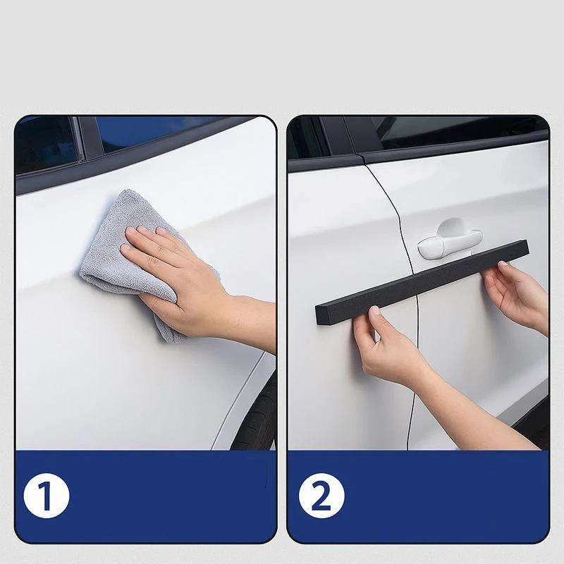 Faixa de Proteção Magnética/Adesiva para Borda de Porta de Carro, Faixa Universal de Proteção para Porta, Faixa Adesiva Anticolisão