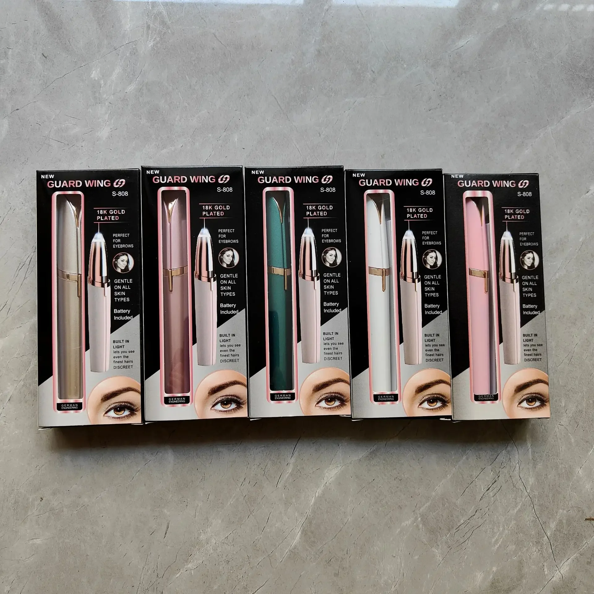 여성용 전기 눈썹 트리머 눈썹 정리 펜슬 얼굴 털 제거기 자동 눈썹 면도기 포켓 나이프