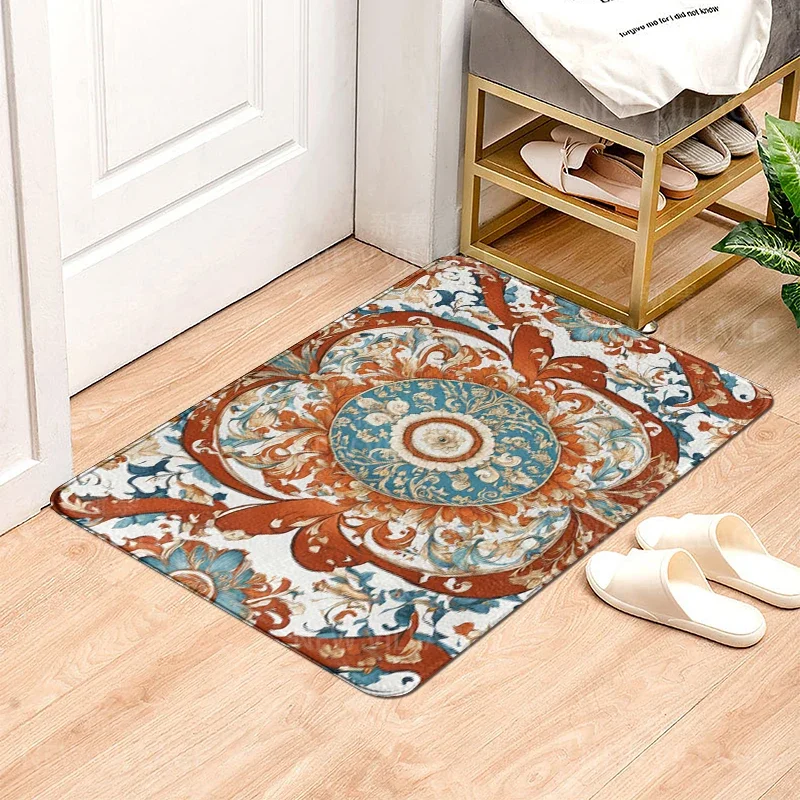 House entrance carpet Home door mat Modern Nordic style Room Bath Foot bathroom non-slip Kitchen water absorption rugs Abstract