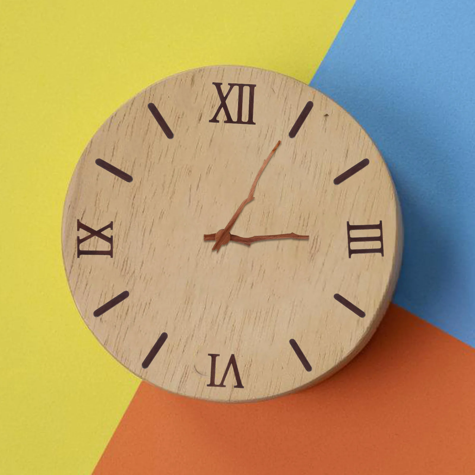 

1Set Wall Clock Numerals Kit Roman Numeral DIY Clock Repair Replacement Wood Silent Movement Accessories for Living Room Decor