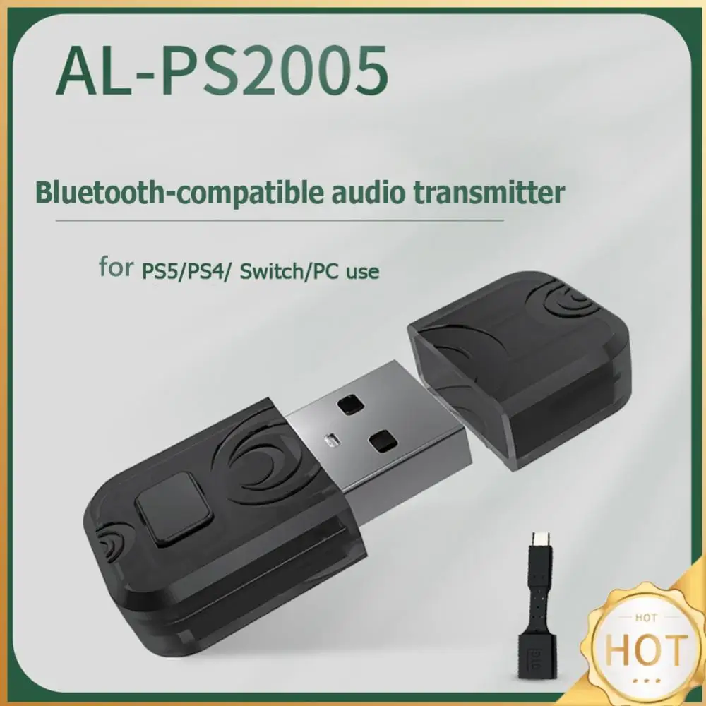 USB беспроводной Bluetooth-совместимый аудиопередатчик-приемник для коммутатора PS5 PS4