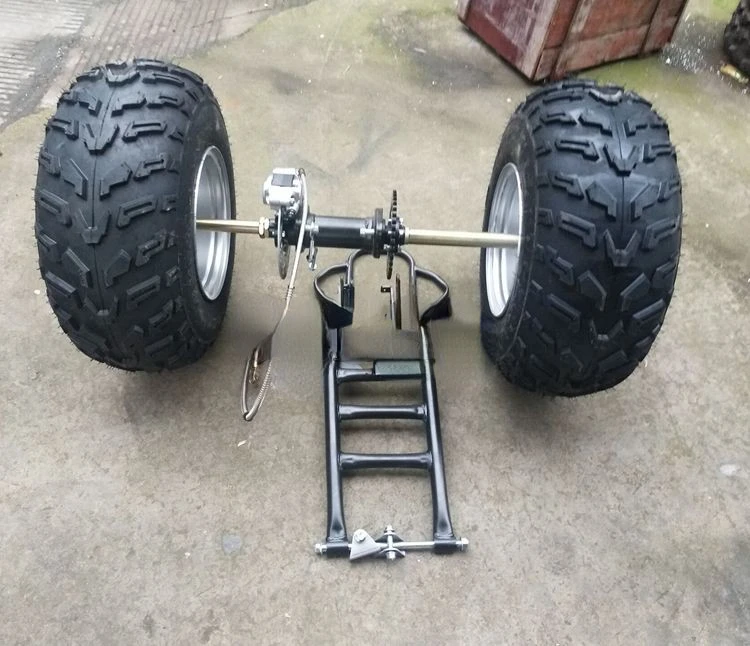 Two-wheeled motorcycle modified tricycle rear axle rear suspension rear axle with 10-inch tires