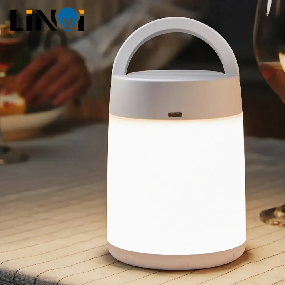 Night Light Bedroom Sleep Remote Control Baby Feeding Netflix Bedside Touch Dimmable Light Rechargeable Eye Protection Lamp