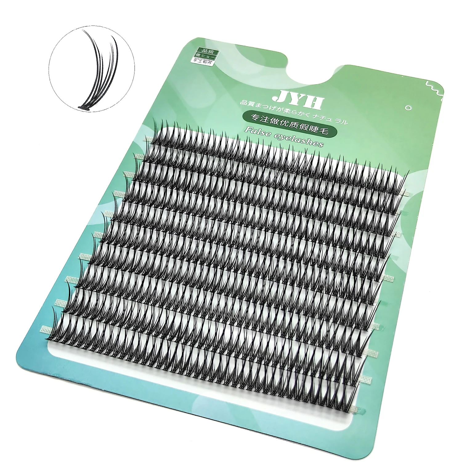 DIY Natural Cluster Eyelashes 8-14mm Swallowtail Silk False Eye Lashes Individual Dovetail Fly Eyelash Extensions Makeup Tools