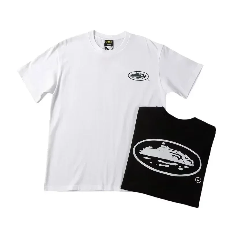 2025 Summer New Small Boat Printed Short Sleeve T-shirt Loose Round Neck Breathable Half Sleeve Casual Fashion Brand image 5