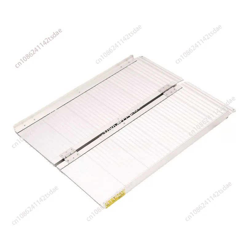 Portable aluminum alloy wheelchair accessible electric vehicle ramp plate, foldable ramp pad ramp