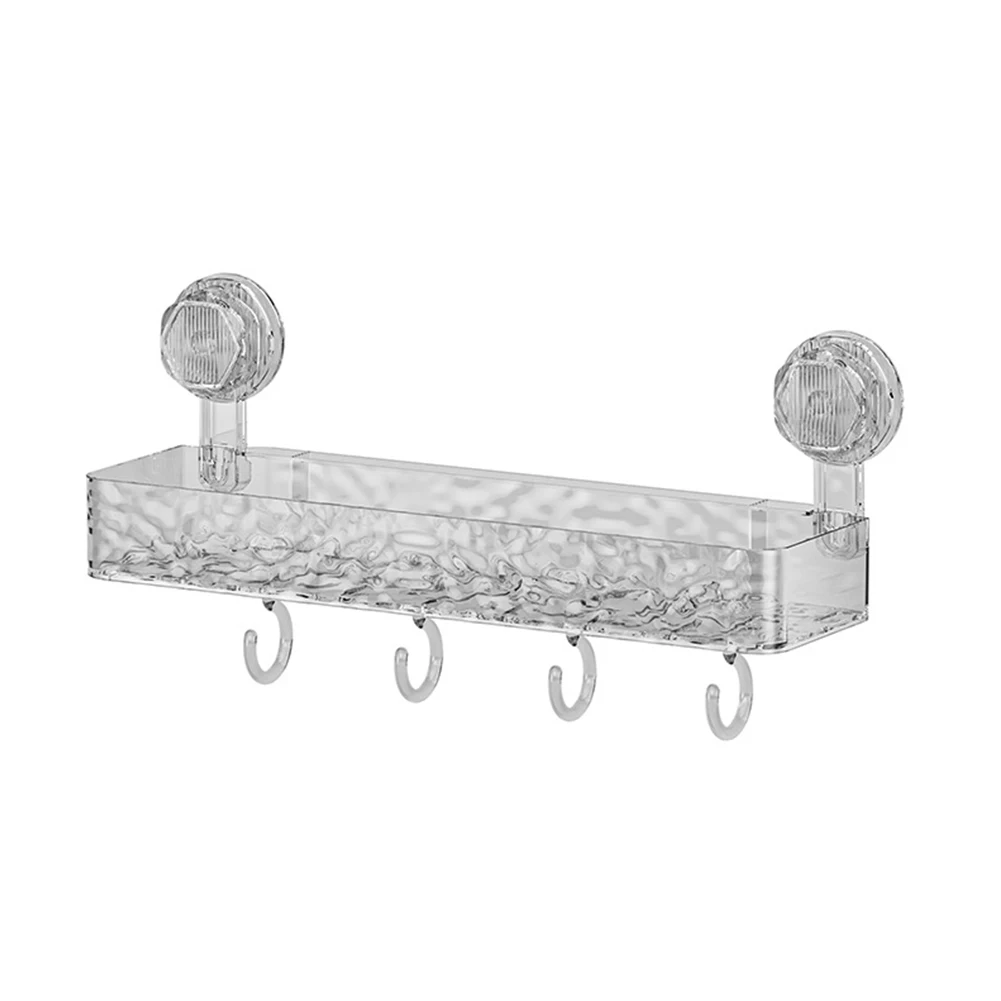 Heavy Duty Suction Cup Rack Perfect for Storing Essentials in Bathrooms or Kitchens Ensures Stability Over Time