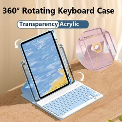 360° Rotating  Keyboard Case for Samsung Galaxy Tab A9 Plus 11 Inch S9 FE S8 11 S7 FE S8 Plus 12.4 A8 10.5 S6 Lite 10.4 A9 8.7