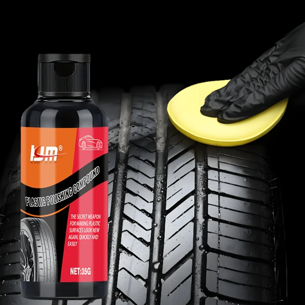 Durable Automotive Liquid Tire Wax - Gloss Enhancer, Blackening And Anti-Aging Protection, Automotive Refurbishing Expert, Magic
