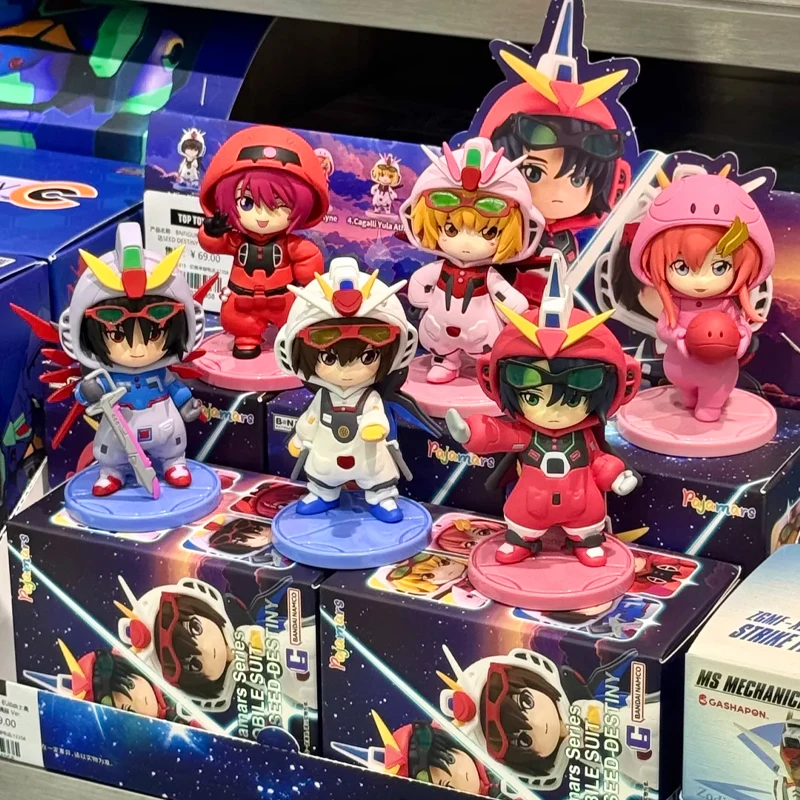 

Bnf Q-Version Mobile Warrior Seed Destiny Doll Clothing Pvc Blind Box Cute Model Desktop Ornament Decor Collect Surprise Gifts