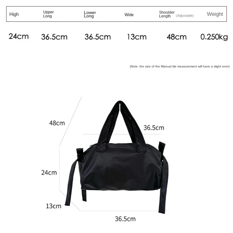 Niche High end Designer Handbag Fashion Bow Luxury Shoulder Bag Lightweight and Large Capacity Designer Travel Bag