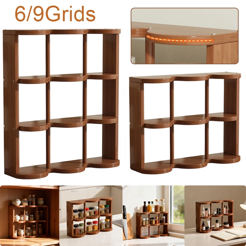 

Cup Figurine Storage Rack Desktop Multifunctional Storage Rack Home Decoration Seasoning Bottle Coffee Can Cosmetics Storage