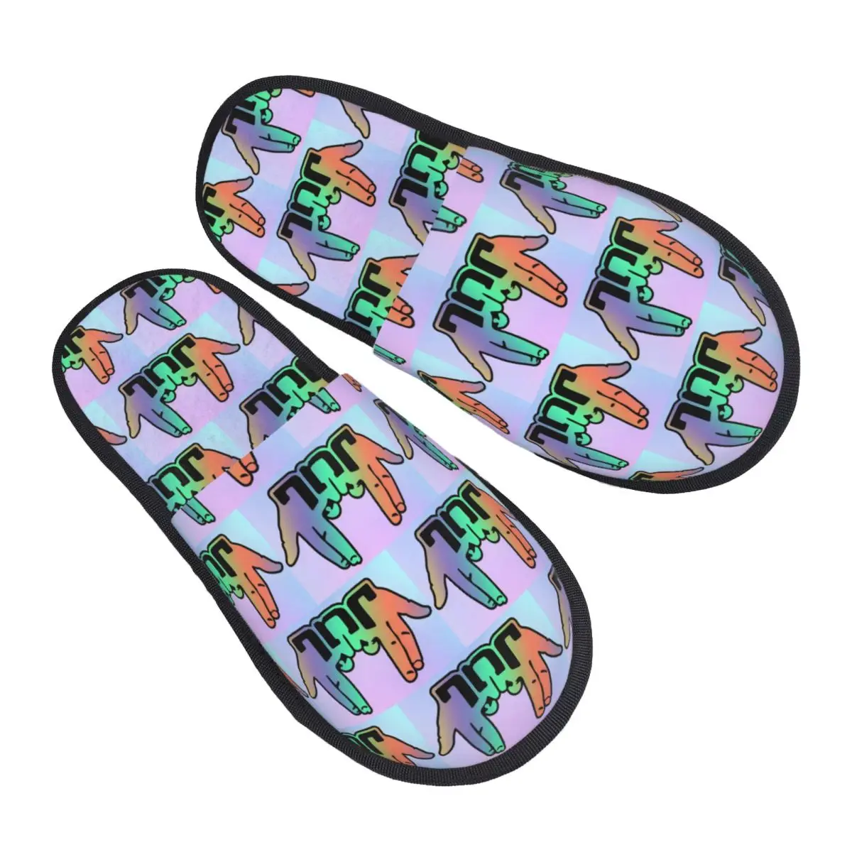 Custom JUL House Slippers Women Soft Memory Foam French Rapper Music Slip On Spa Slipper Shoes