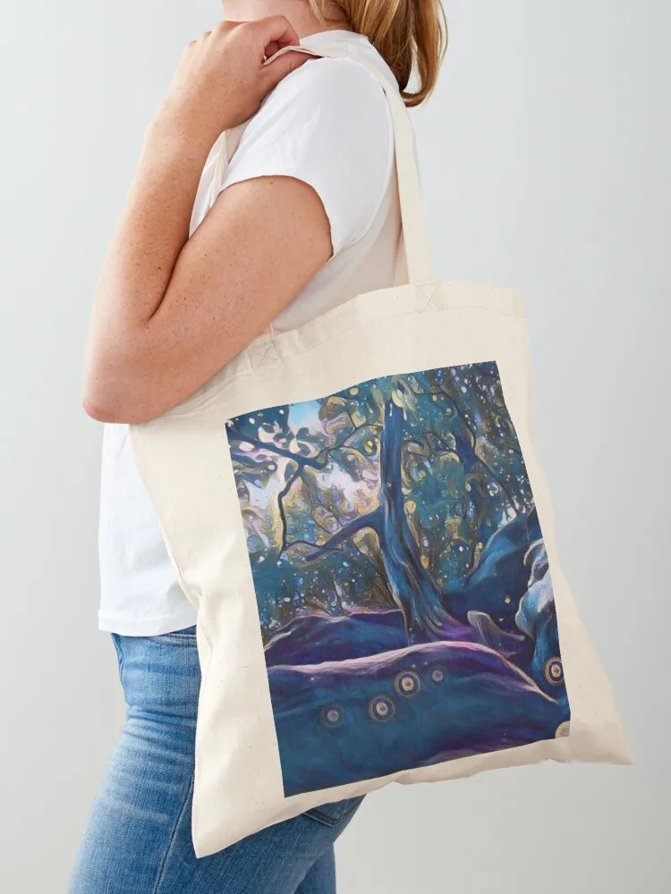 Magical Tree Rock Tote Bag Portable shopping bag tote bag men large tote
