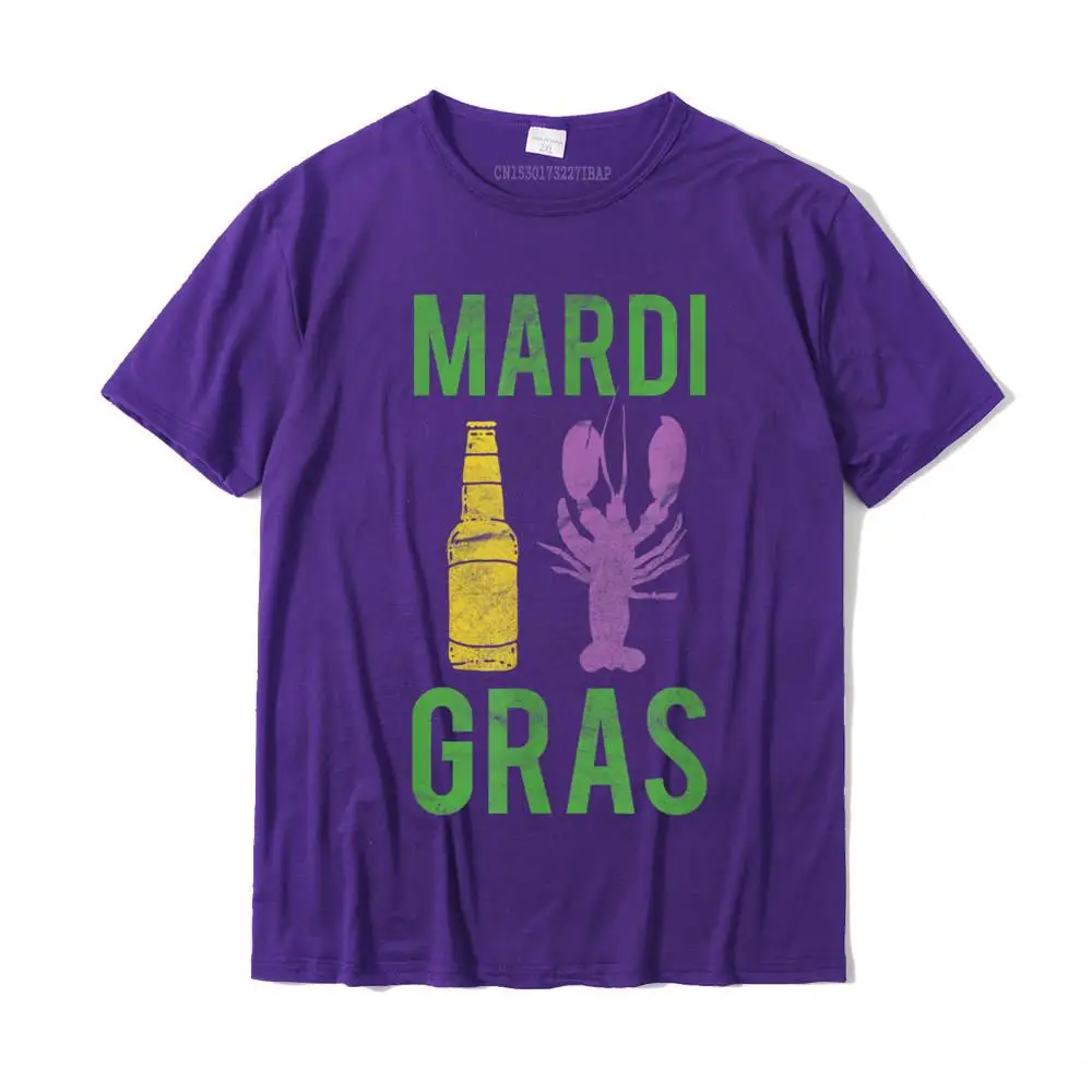 Mardi Gras Crawfish And Beer Fun New Orleans Gift T-Shirt Newest Male Top T-Shirts Casual T Shirt Cotton Normal